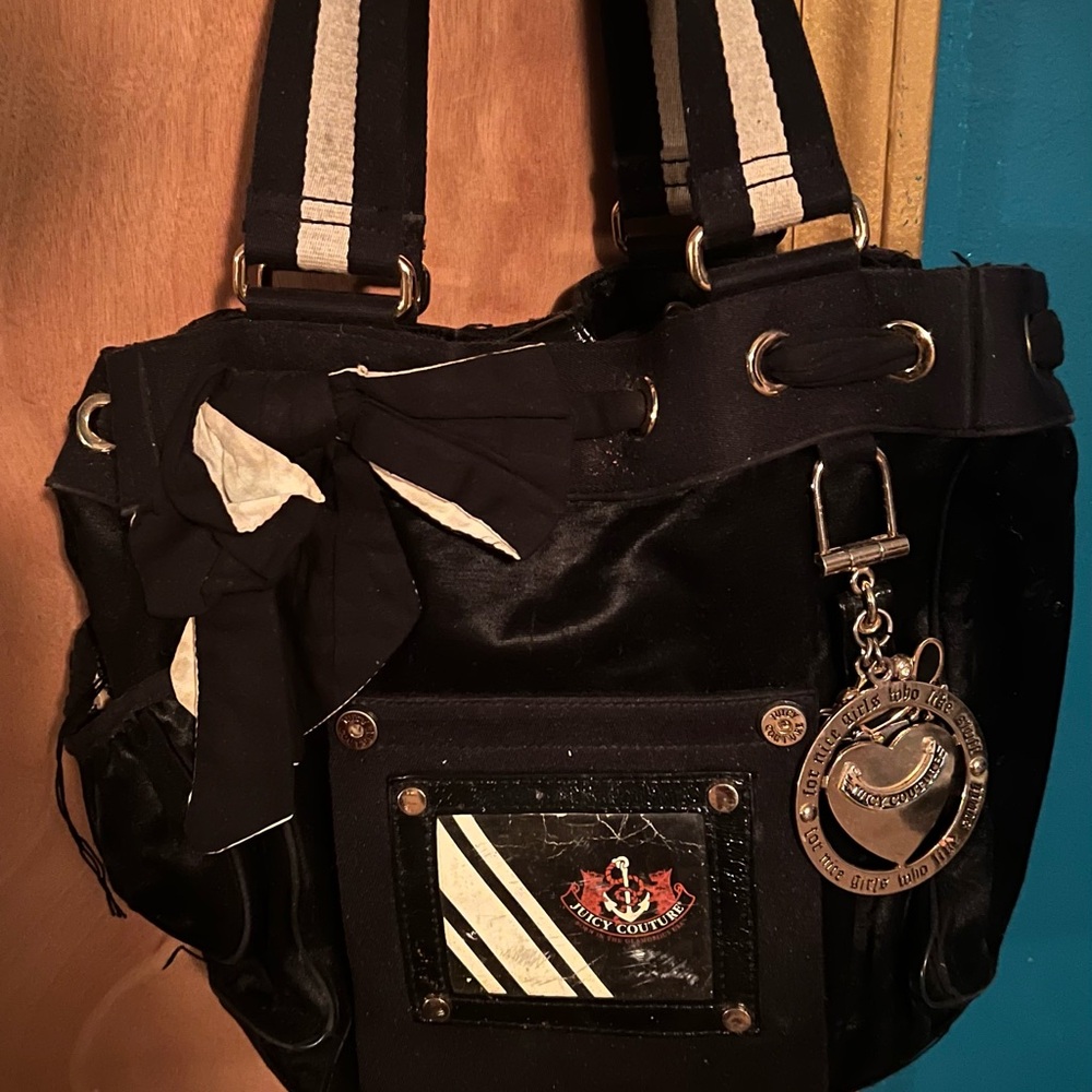 Juicy Couture Black and White Backpack